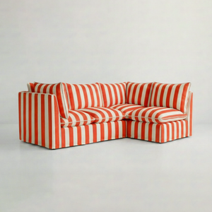 Coco L-Shaped Sofa in Customer's Own Material - Made to Order