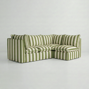 Coco L-Shaped Sofa in Customer's Own Material - Made to Order