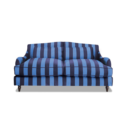 Felix 2.5 seater sofa in Coastal Blue Stripes