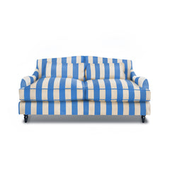 Felix 2.5 seater sofa in Cornish Blue Stripes