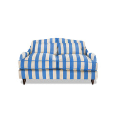 Felix 2 seater sofa in Cornish Blue Stripes