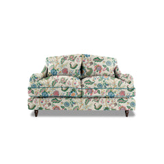 Felix 2 seater sofa in Kitty Spring Green with Velvet Trim