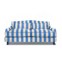 Felix 3 seater sofa in Cornish Blue Stripes