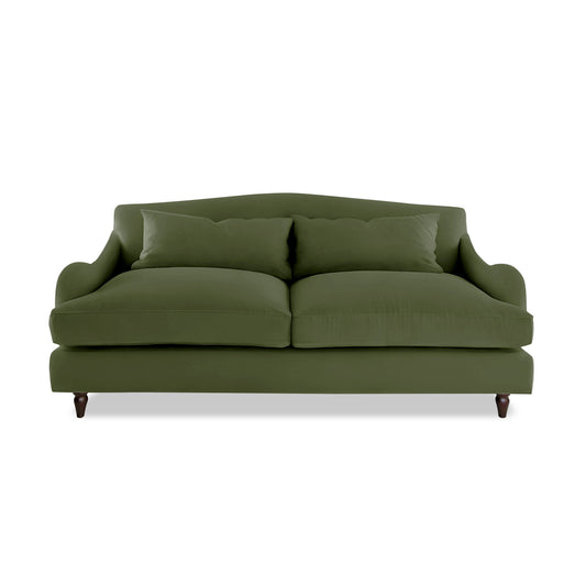 Isobel 3 seater sofa in Cotton Linen Evergreen