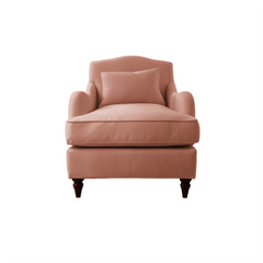 Felix Armchair with Fixed Back in Roseberry Linen