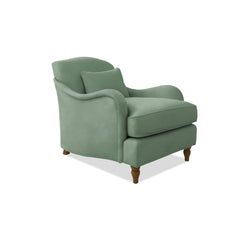 Isobel Armchair with Fixed Back in Seagrass Linen