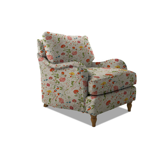 Felix Armchair with Loose Back Cushion in Wildwood Ivory