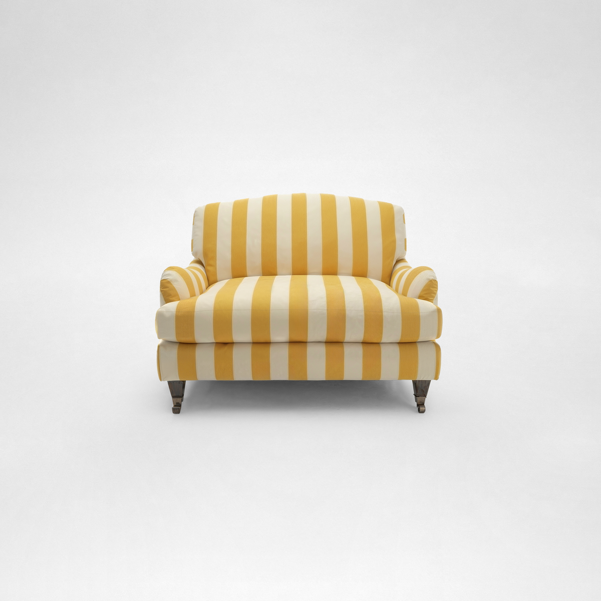 Isobel Loveseat with Big Back Cushion in Dandelion Stripe