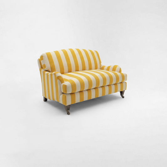 Isobel Loveseat with Big Back Cushion in Dandelion Stripe