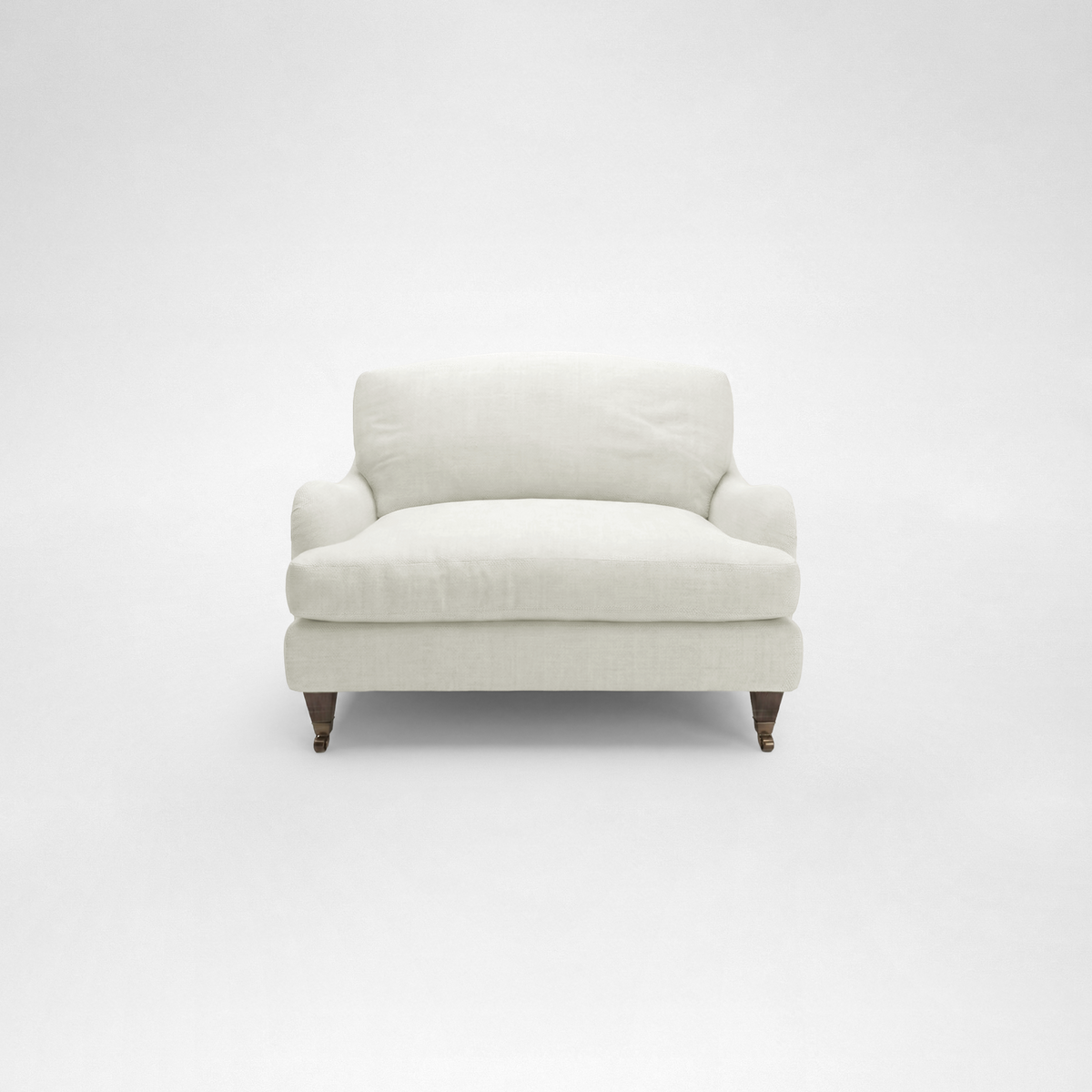 Isobel Loveseat with Big Back Cushion in Cotton Linen Cool Coconut