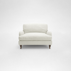 Isobel Loveseat with Big Back Cushion in Cotton Linen Cool Coconut
