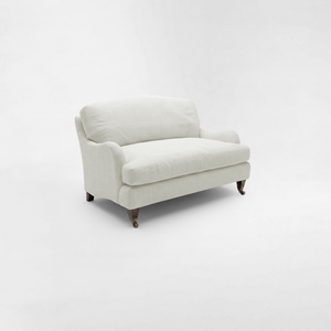 Isobel Loveseat with Big Back Cushion in Cotton Linen Cool Coconut