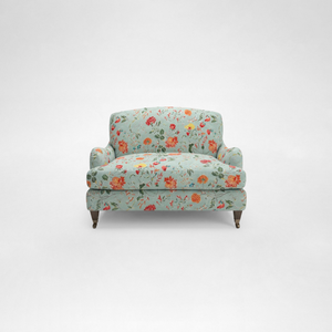 Isobel Loveseat with Big Back Cushion in Wildwood Duck Egg