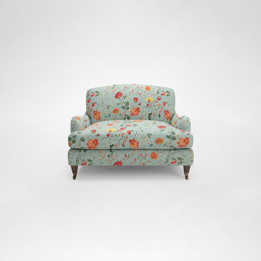 Isobel Loveseat with Big Back Cushion in Wildwood Duck Egg