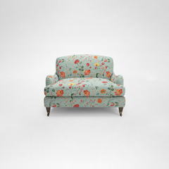 Isobel Loveseat with Big Back Cushion in Wildwood Duck Egg