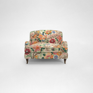 Isobel Loveseat with Big Back Cushion in Magnolia Cream Blue