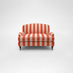 Isobel Loveseat with Big Back Cushion in Petunia Stripe