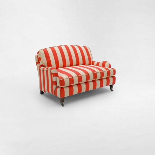 Isobel Loveseat with Big Back Cushion in Petunia Stripe