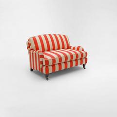 Isobel Loveseat with Big Back Cushion in Petunia Stripe