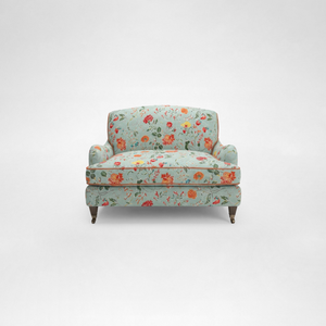 Isobel Loveseat with Big Back Cushion in Wildwood Duck Egg