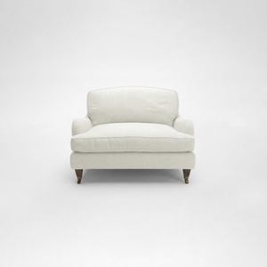 Isobel Loveseat with Big Back Cushion in Cotton Linen Cool Coconut