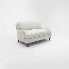 Isobel Loveseat with Big Back Cushion in Cotton Linen Cool Coconut
