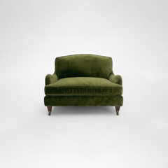 Isobel Loveseat with Big Back Cushion in Pelham Moss Velvet