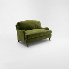 Isobel Loveseat with Big Back Cushion in Pelham Moss Velvet