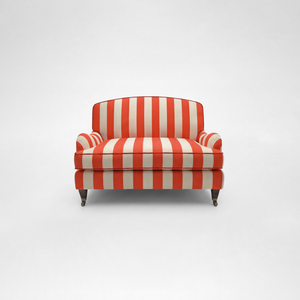 Isobel Loveseat with Big Back Cushion in Petunia Stripe