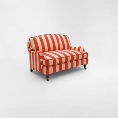 Isobel Loveseat with Big Back Cushion in Petunia Stripe