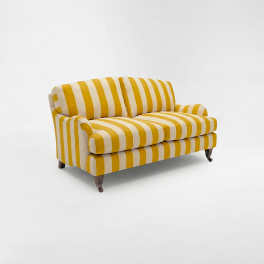 Isobel 2 seater sofa with Big Back Cushion in Dandelion Stripe