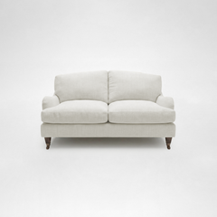 Isobel 2 seater sofa with Big Back Cushion in Cotton Linen Cool Coconut