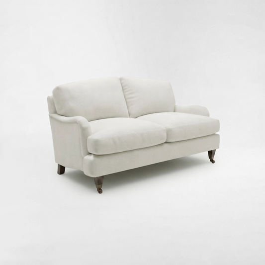 Isobel 2 seater sofa with Big Back Cushion in Cotton Linen Cool Coconut