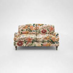 Isobel 2 seater sofa with Big Back Cushion in Magnolia Cream Blue