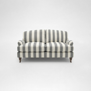 Isobel 2 seater sofa with Big Back Cushion in Garden Grey Stripe
