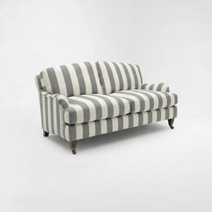 Isobel 2 seater sofa with Big Back Cushion in Garden Grey Stripe
