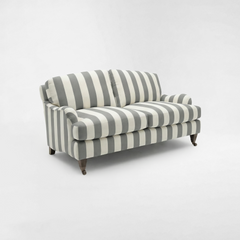 Isobel 2 seater sofa with Big Back Cushion in Garden Grey Stripe
