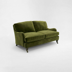 Isobel 2 seater sofa with Big Back Cushion in Pelham Moss Velvet