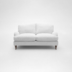 Isobel 2 seater sofa with Big Back Cushion in Cotton Linen Snow Drop