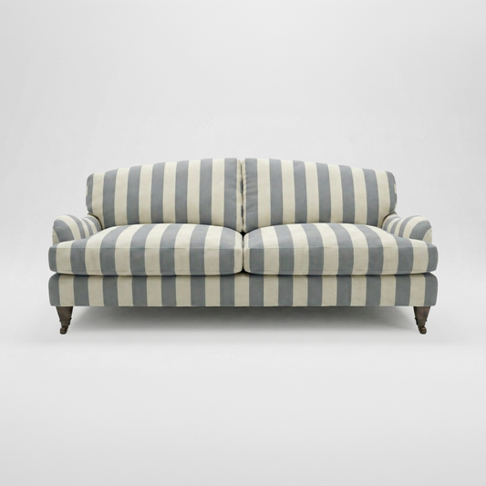Isobel 3 seater sofa in Garden Grey Stripes