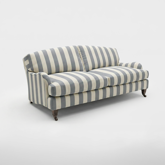 Isobel 3 seater sofa in Garden Grey Stripes