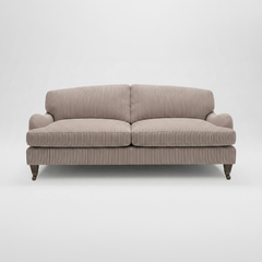 Isobel 3 seater sofa in Narrow Chocolate Stripes