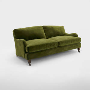 Isobel 3 seater sofa in Pelham Moss Velvet