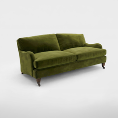 Isobel 3 seater sofa in Pelham Moss Velvet