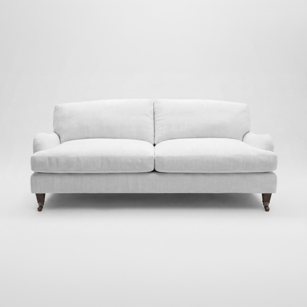 Isobel Fixed Cover 3 seater sofa with Box Edge Cushion in Customer's Own Material - Made to Order