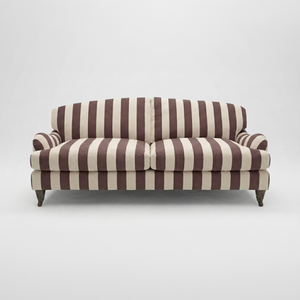 Isobel 3 seater sofa in Chocolate Stripes