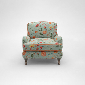 Isobel Armchair with Big Back Cushion in Wildwood Duck Egg