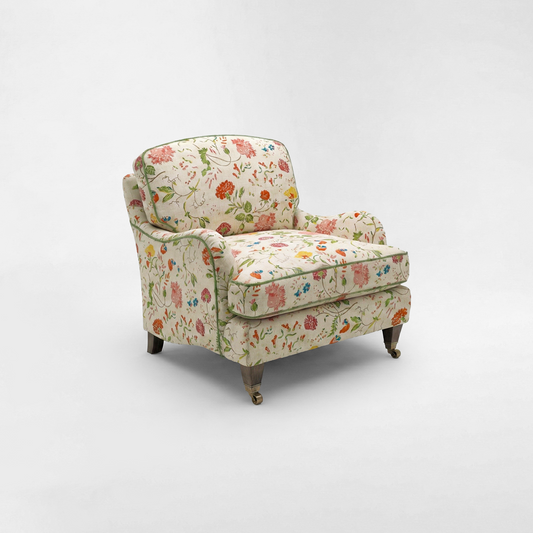 Isobel Armchair with Big Back Cushion in Wildwood Ivory