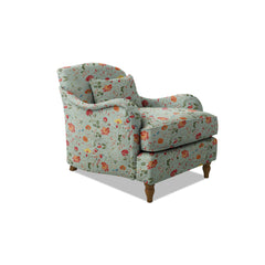 Isobel Armchair with Fixed Back in Wildwood Duck Egg