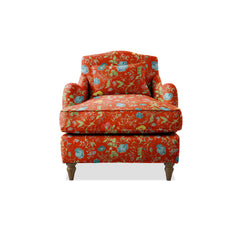 Isobel Armchair with Fixed Back in Wildwood Pumpkin